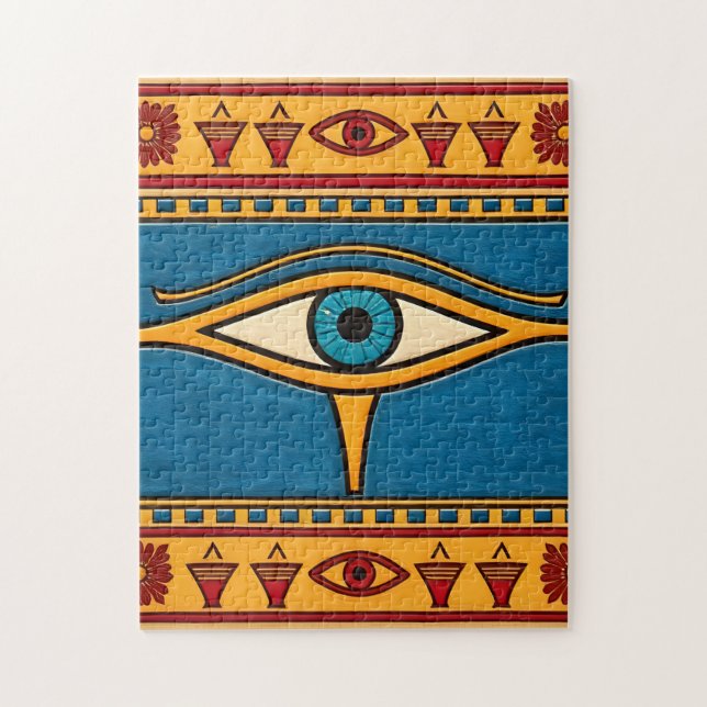 Quebra-cabeça Egyptian Eye of Horus, Eye of Ra Egypt Deity (Vertical)