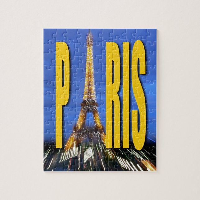 Quebra-cabeça Eiffel Tower Paris França (Vertical)
