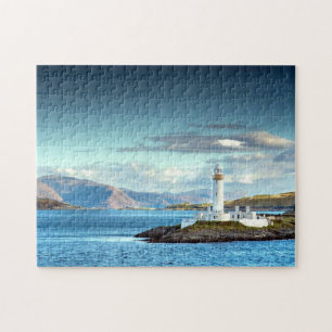 Quebra-cabeça Eilean Musdile Lighthouse Scotland - Visão Cênic