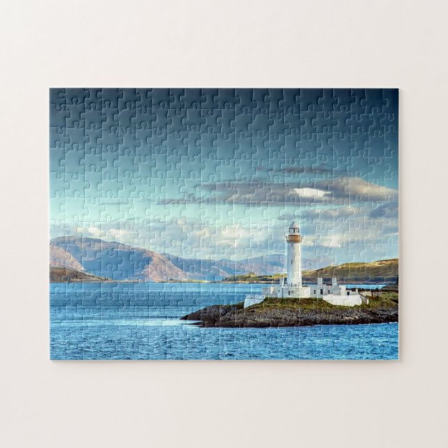 Quebra-cabeça Eilean Musdile Lighthouse Scotland - Visão Cênica (Horizontal)