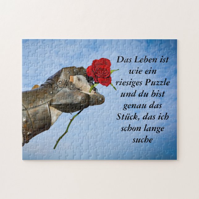 Quebra-cabeça Eine Rosa für Dich (Horizontal)