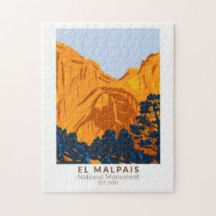 Quebra-cabeça El Malpais Monumento Nacional Novo México Vintage