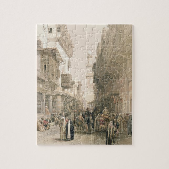 Quebra-cabeça EL Mooristan da mesquita, o Cairo, de "Egipto e de (Vertical)