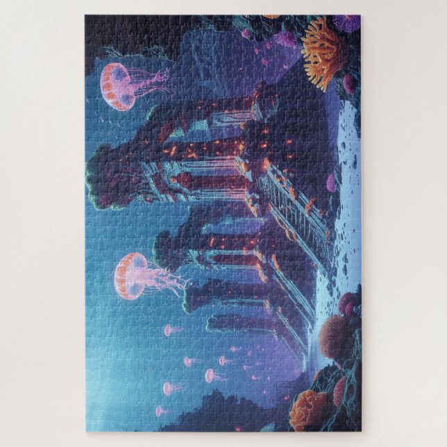 Quebra-cabeça El secreto de la ciudad sumergida (Vertical)