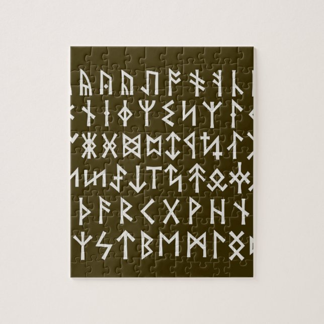 Quebra-cabeça Elder Futhark Runes (Vertical)
