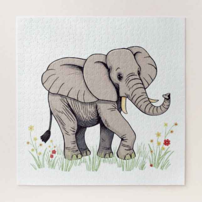 Quebra-cabeça Elefante (Vertical)