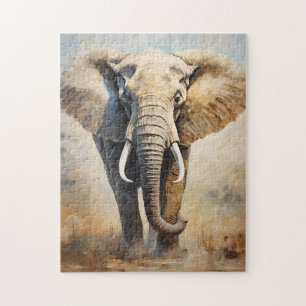 Quebra-cabeça Elefante Africano