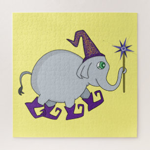 Quebra-cabeça Elefante Assistente