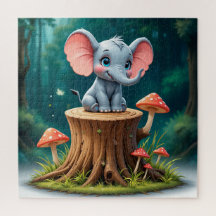 Elefante Bebê de Desenho Adorável