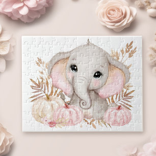 Quebra-cabeça Elefante Cor-De-Rosa E Bombas