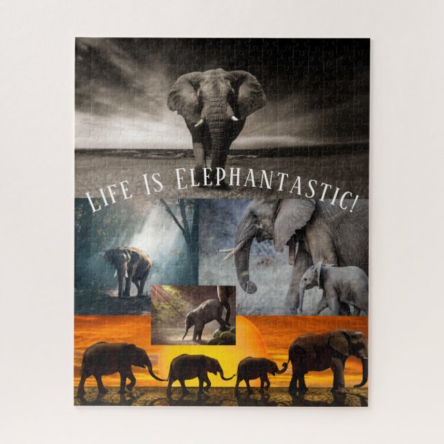 Quebra-cabeça Elefante Fantástico (Vertical)