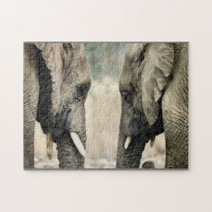 Quebra-cabeça Elefante Love