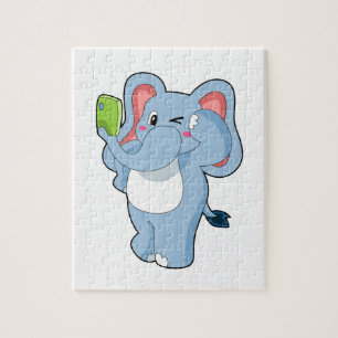 Quebra-cabeça Elefante móvel