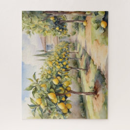Quebra-cabeça Elegância de Lemon Grove em Aquarela