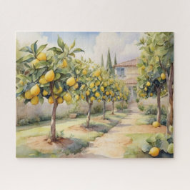Quebra-cabeça Elegância de Lemon Grove em Aquarela