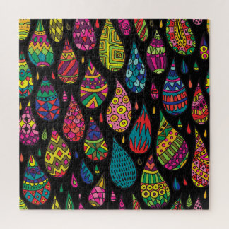 Quebra-cabeça elegância floral, fundo abstrato.