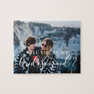 Quebra-cabeça Elegant Will you be my bridesmaid photo