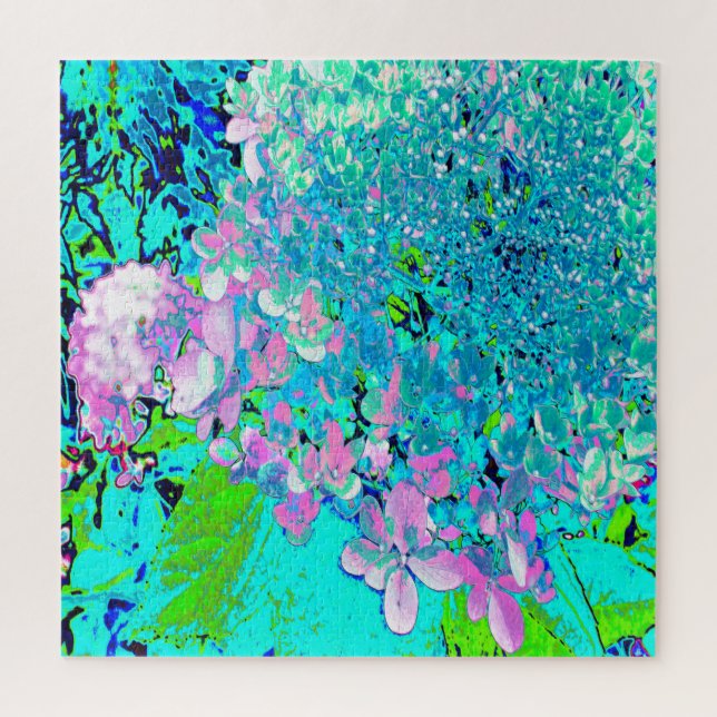 Quebra-cabeça Elegante Cor-de-rosa e azul (Vertical)