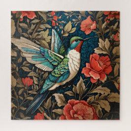 Quebra-cabeça Elegante voador Hummingbird William Morris Inspira