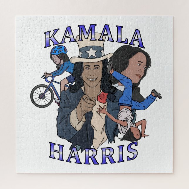 Quebra-cabeça Eleição de Estilo de Rap Bootleg Kamala Harris (Vertical)