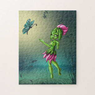 Quebra-cabeça Elemento da Terra e Borboleta