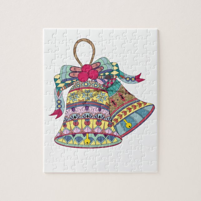 Quebra-cabeça Elemento decorativo dos sinos de Natal (Vertical)