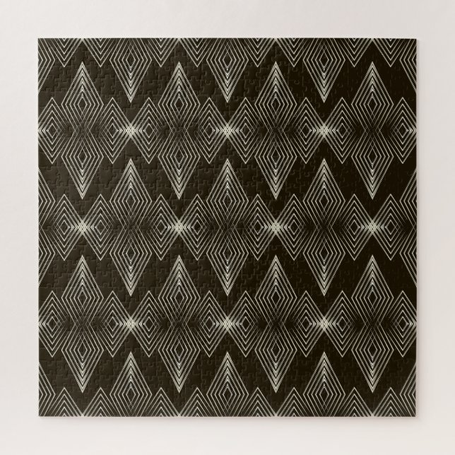 Quebra-cabeça Elementos geométricos, ornamento sem costura de sa (Vertical)