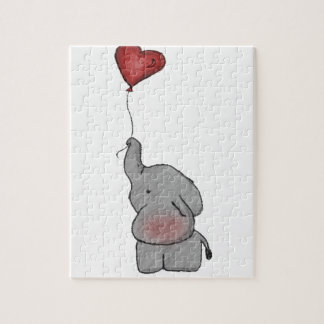 Quebra-cabeça Elephant Holding Balloon
