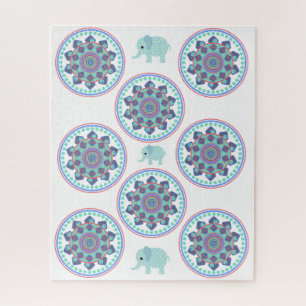 Quebra-cabeça Elephant Mandala