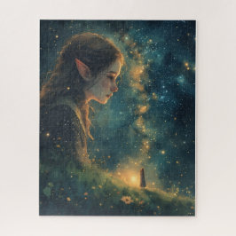 Quebra-cabeça Elf Ancient Ireland Under the Night Sky Puzzle