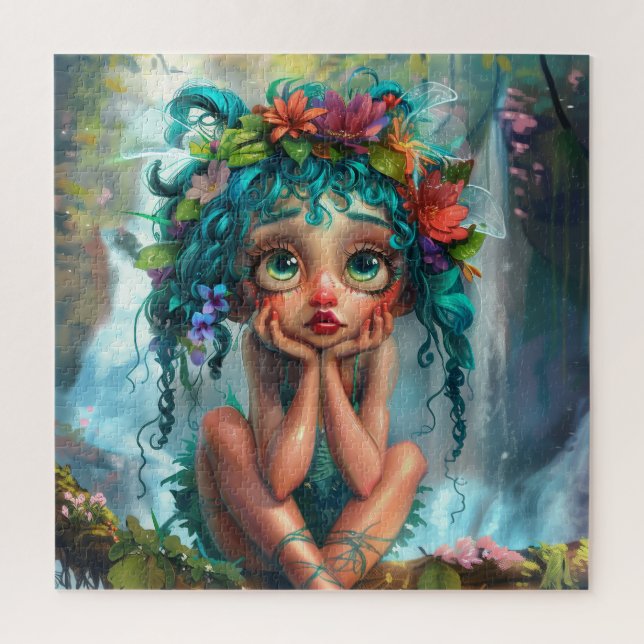 Quebra-cabeça Elf de Floresta Cura (Vertical)