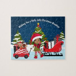 Quebra-cabeça Elf. Rapariga Multicultural