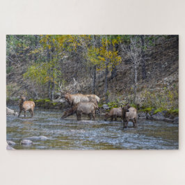 Quebra-cabeça Elk Herd no Big Thompson River