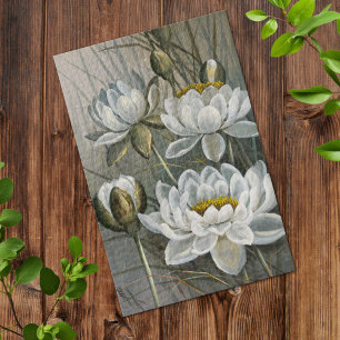 Quebra-cabeça Ellis Rowan White Water Lily Vintage Flowers