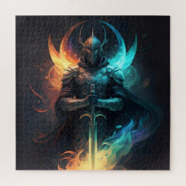 Quebra-cabeça Elven Magic: Cavaleiro com Espada Encantada