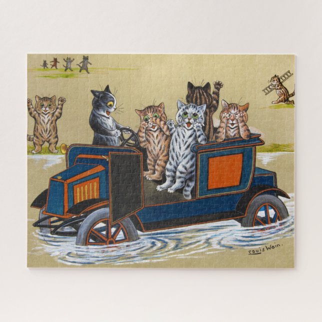 Quebra-cabeça Em Deep Water de Louis Wain (Horizontal)
