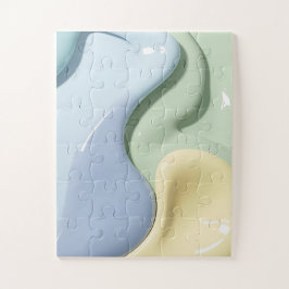 Quebra-cabeça em gráfico abstrato elegante
