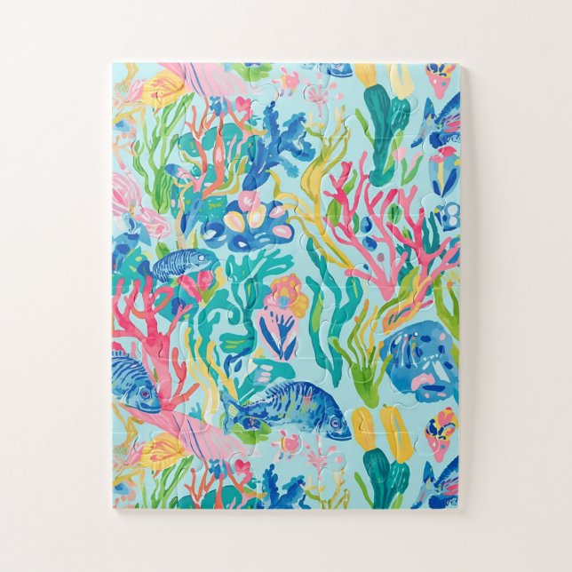 Quebra-cabeça em gráfico elegante (Vertical)