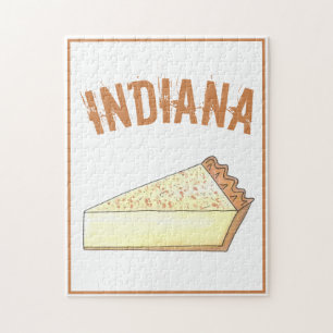 Quebra-cabeça Em Indiana Hoosier Sugar Cream Pie Slice Dessert