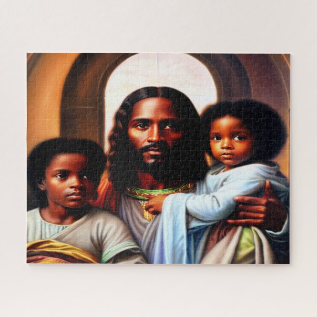 Quebra-cabeça Em Jesus Loving Arms 520-Piece Jigsee Quebra-cabeç (Horizontal)