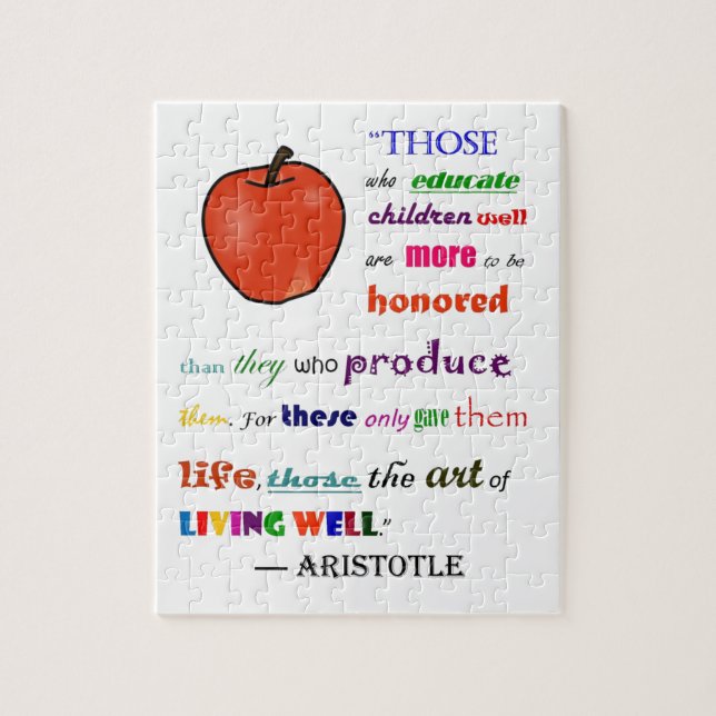 Quebra-cabeça Em louvor dos professores (Vertical)