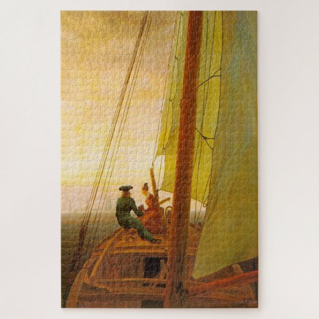 Quebra-cabeça Em um navio à vela: uma obra prima Friedrich (Vertical)