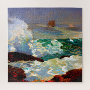 Quebra-cabeça Em uma costa de Lee Winslow Homer 1900