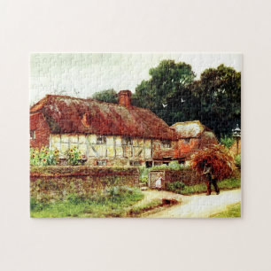 Quebra-cabeça Em Witley Village por Helen Allingham