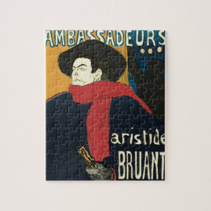 Quebra-cabeça Embaixadores, Artistide Bruant, por Toulouse Lautr