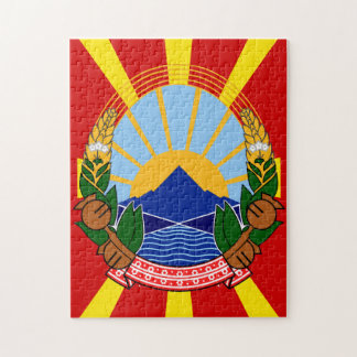 Quebra-cabeça emblema da macedônia do norte