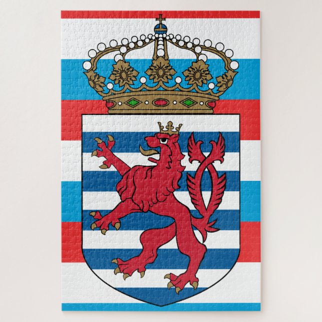 Quebra-cabeça emblema luxemburgo (Vertical)