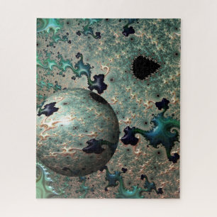 Quebra-cabeça Emerald e Dourado Mandelbrot com Sphere Quebra-cab