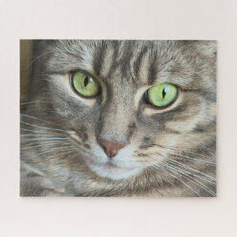 Quebra-cabeça Emerald Eyes – Portrait of a Green-Eyed Cat
