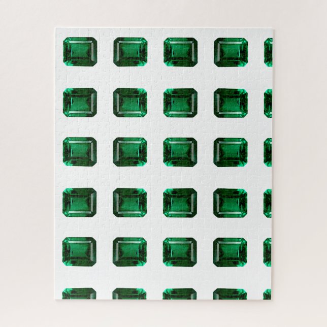 Quebra-cabeça Emerald Gemstone Green (Vertical)